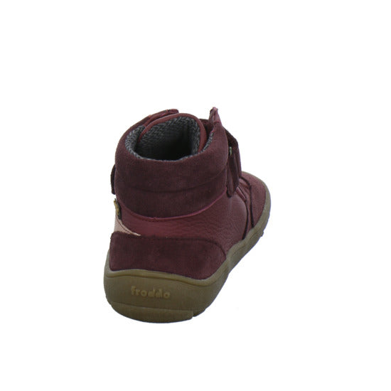 Froddo Barefoot Stiefel ungefüttert Bordeaux - 360° Ansicht