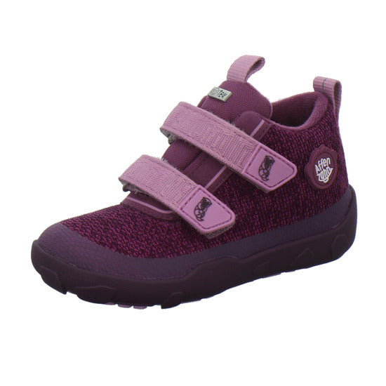 Affenzahn Stiefel ungefüttert Jungen Knit Happy Bordeaux
