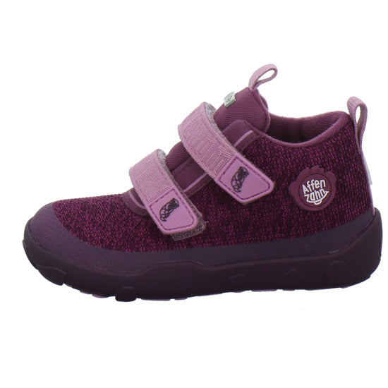 Affenzahn Stiefel ungefüttert Jungen Knit Happy Bordeaux