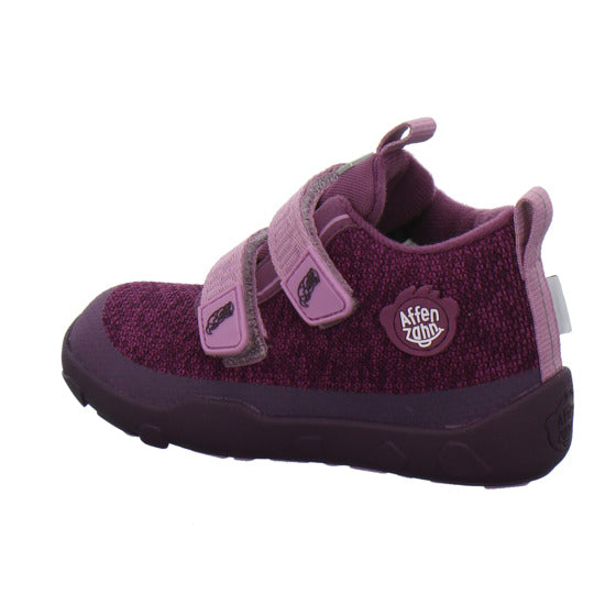 Affenzahn Stiefel ungefüttert Jungen Knit Happy Bordeaux