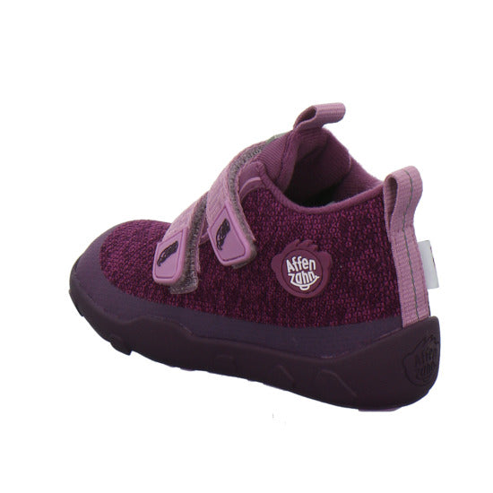 Affenzahn Stiefel ungefüttert Jungen Knit Happy Bordeaux