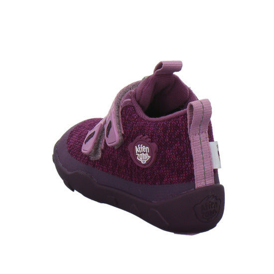 Affenzahn Stiefel ungefüttert Jungen Knit Happy Bordeaux