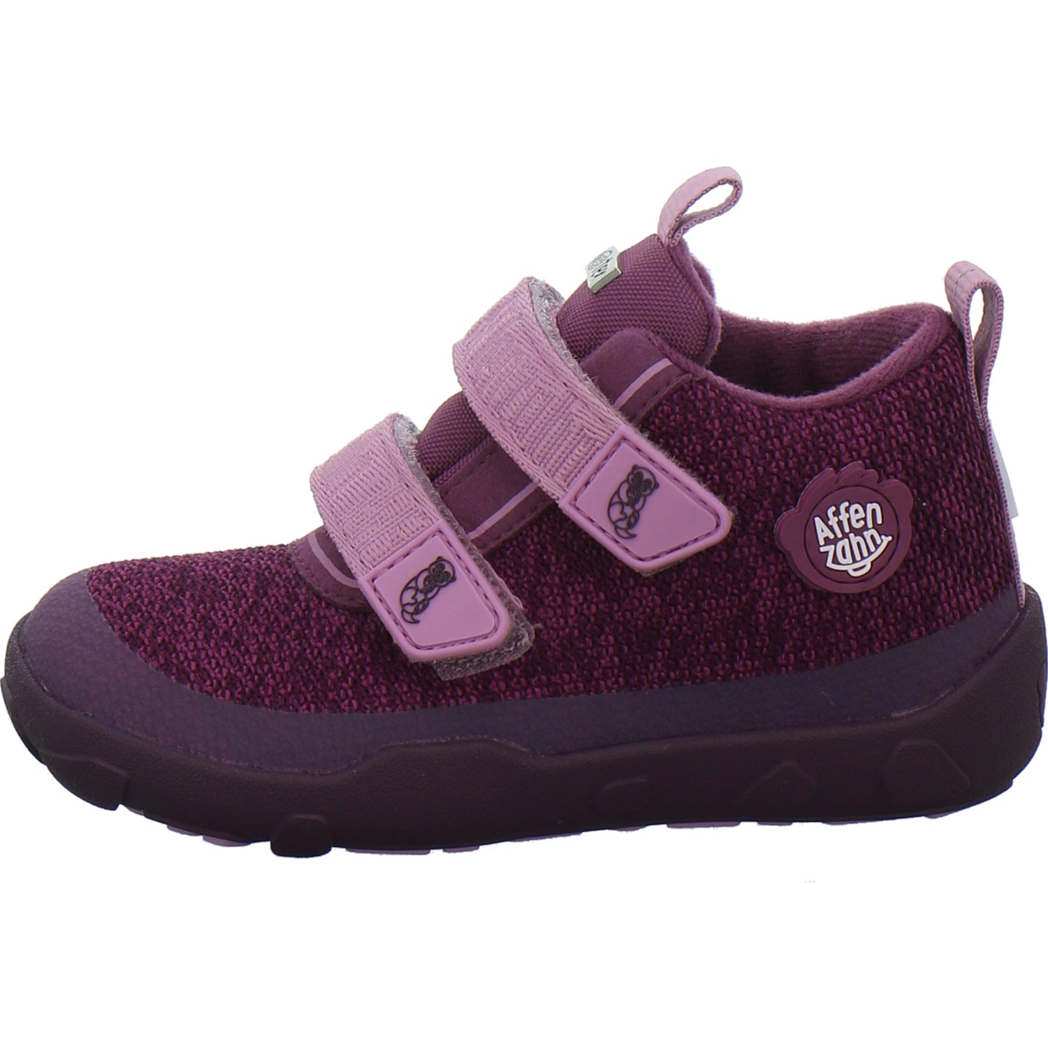 Affenzahn Stiefel ungefüttert Jungen Knit Happy Bordeaux