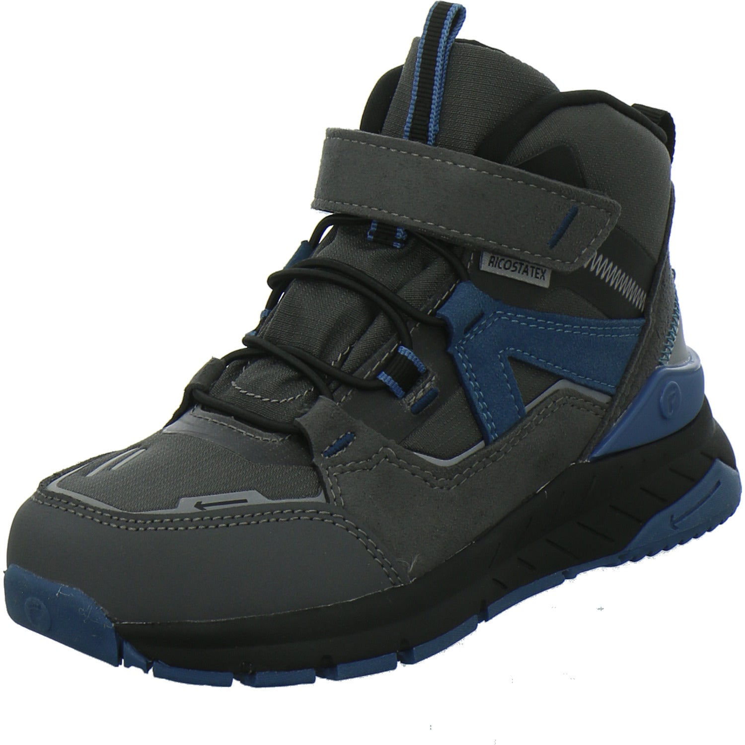 Ricosta Stiefel ungefüttert Jungen Blaze Grau-kombi