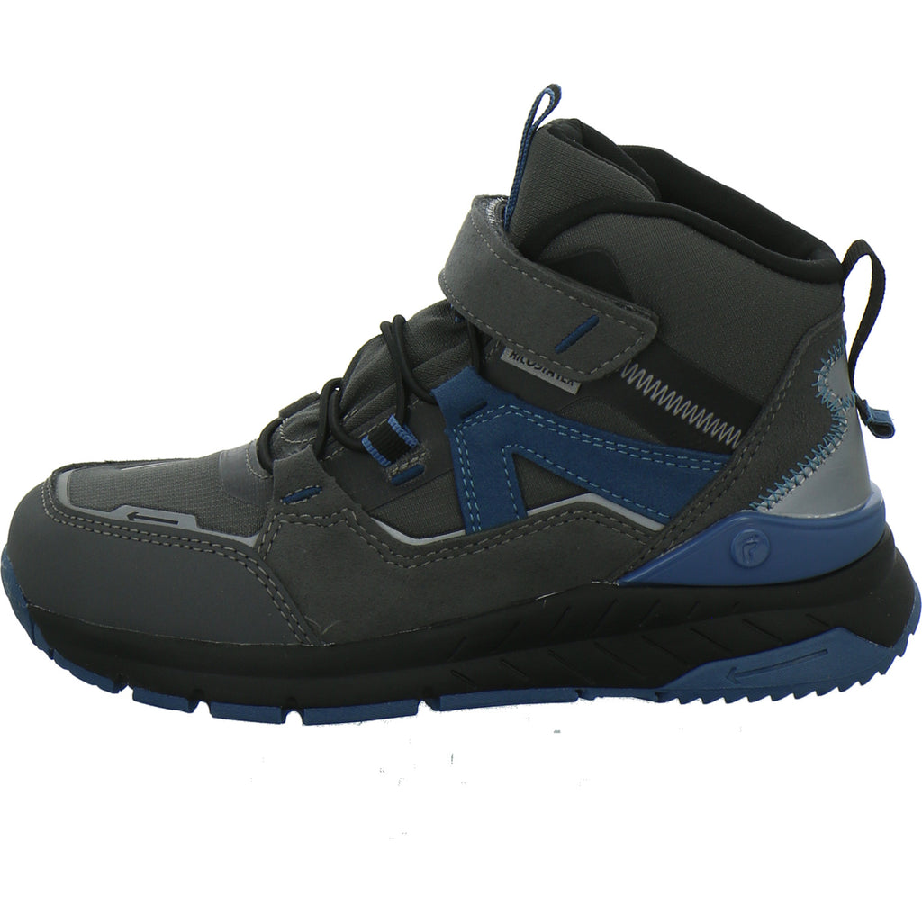 Ricosta Stiefel ungefüttert Jungen Blaze Grau-kombi
