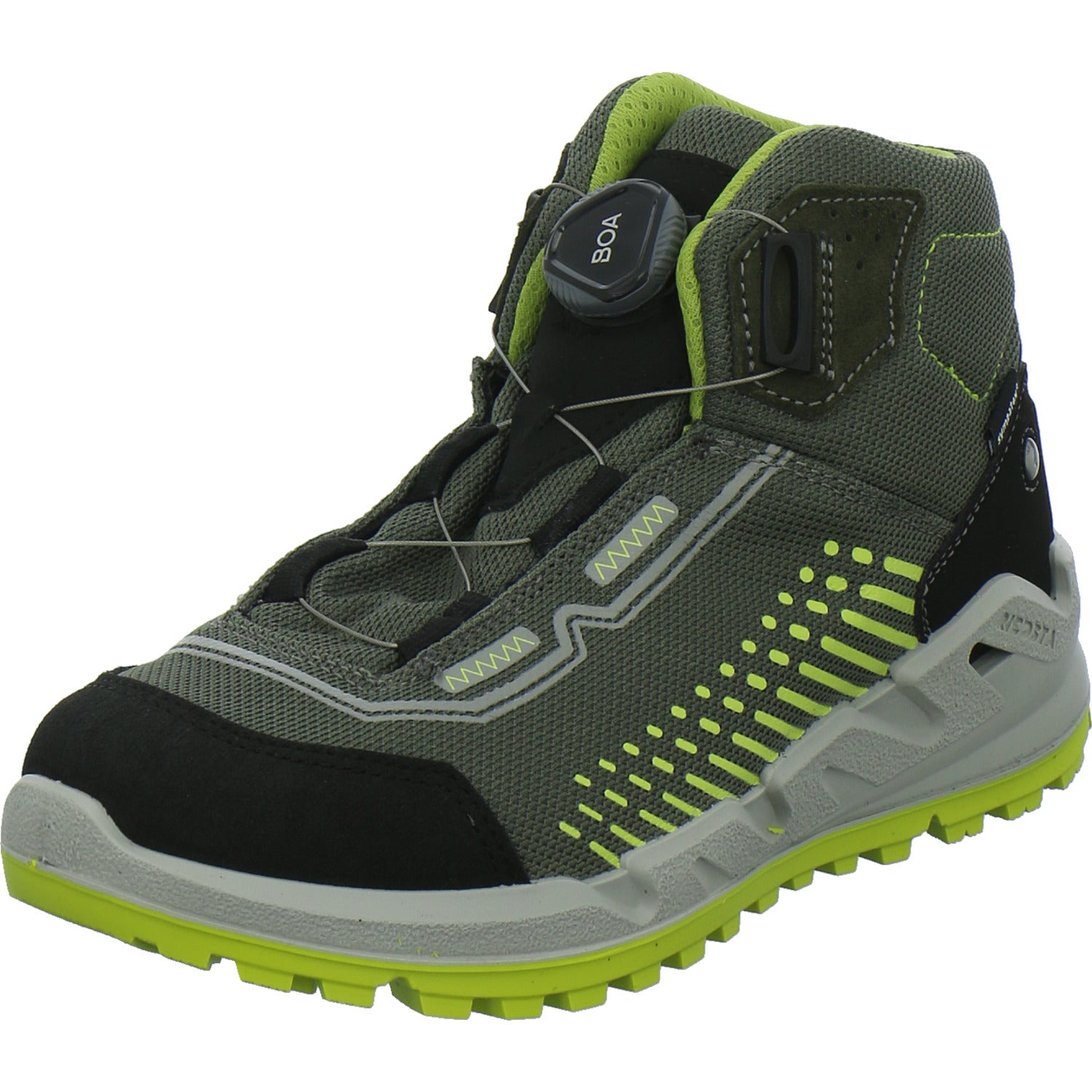 Ricosta Stiefel ungefüttert Jungen Terra Grau-kombi
