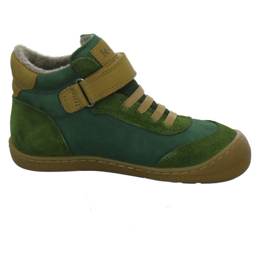Koel Stiefel ungefüttert Jungen Barefoot Tex grün