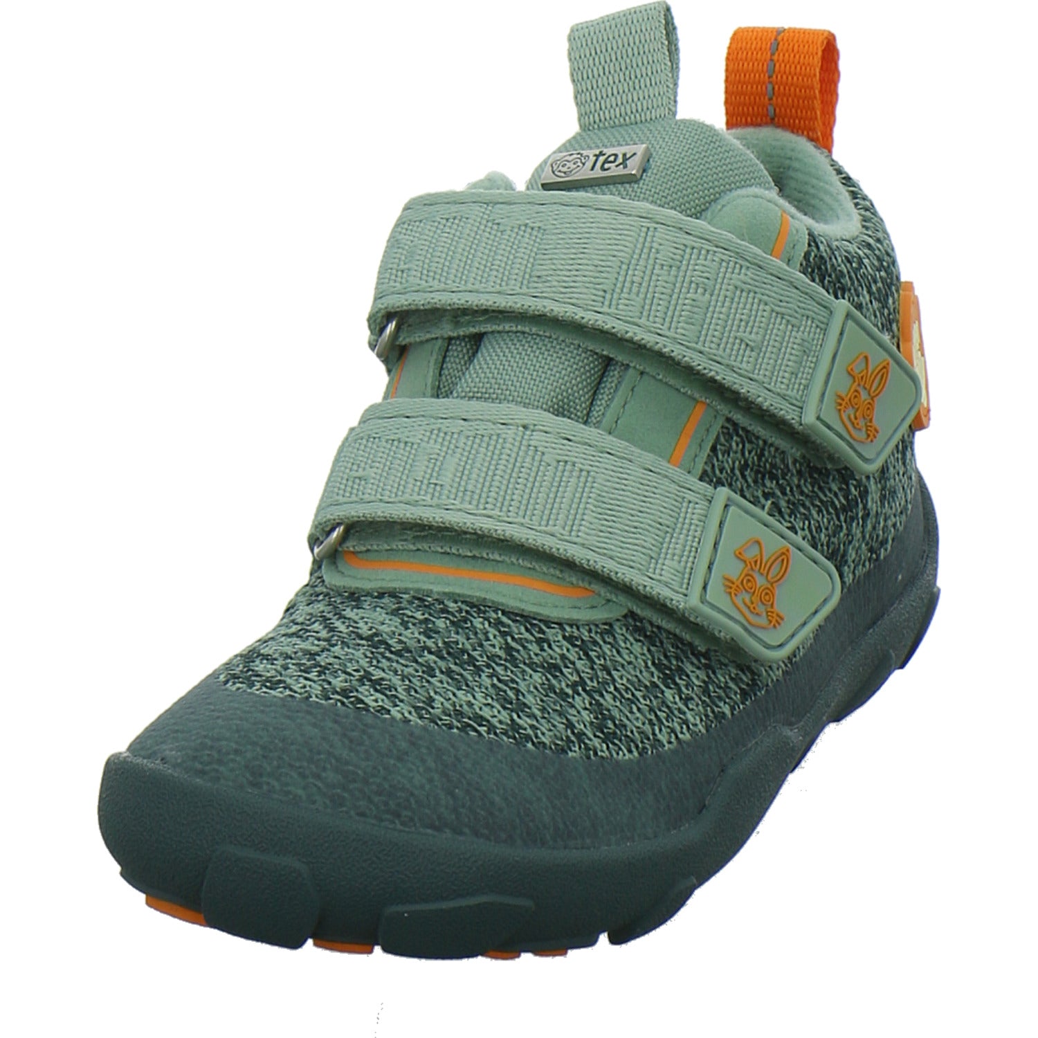 Affenzahn Knit Happy Stiefel ungefüttert Grün-kombi