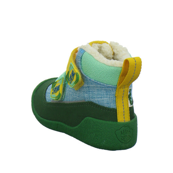 Affenzahn Winterschuhe Unisex - Baby Vegan Snuggy Grün-kombi