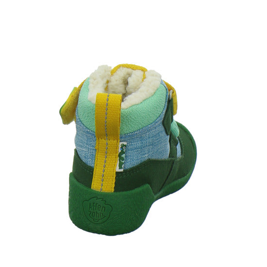 Affenzahn Winterschuhe Unisex - Baby Vegan Snuggy Grün-kombi