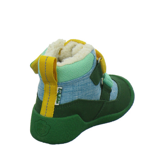 Affenzahn Winterschuhe Unisex - Baby Vegan Snuggy Grün-kombi