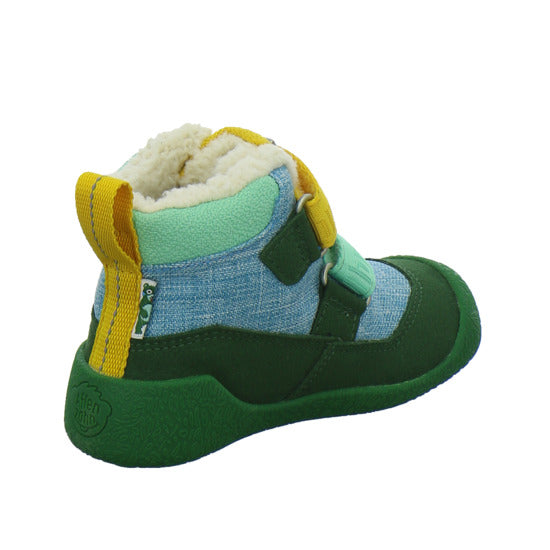 Affenzahn Winterschuhe Unisex - Baby Vegan Snuggy Grün-kombi
