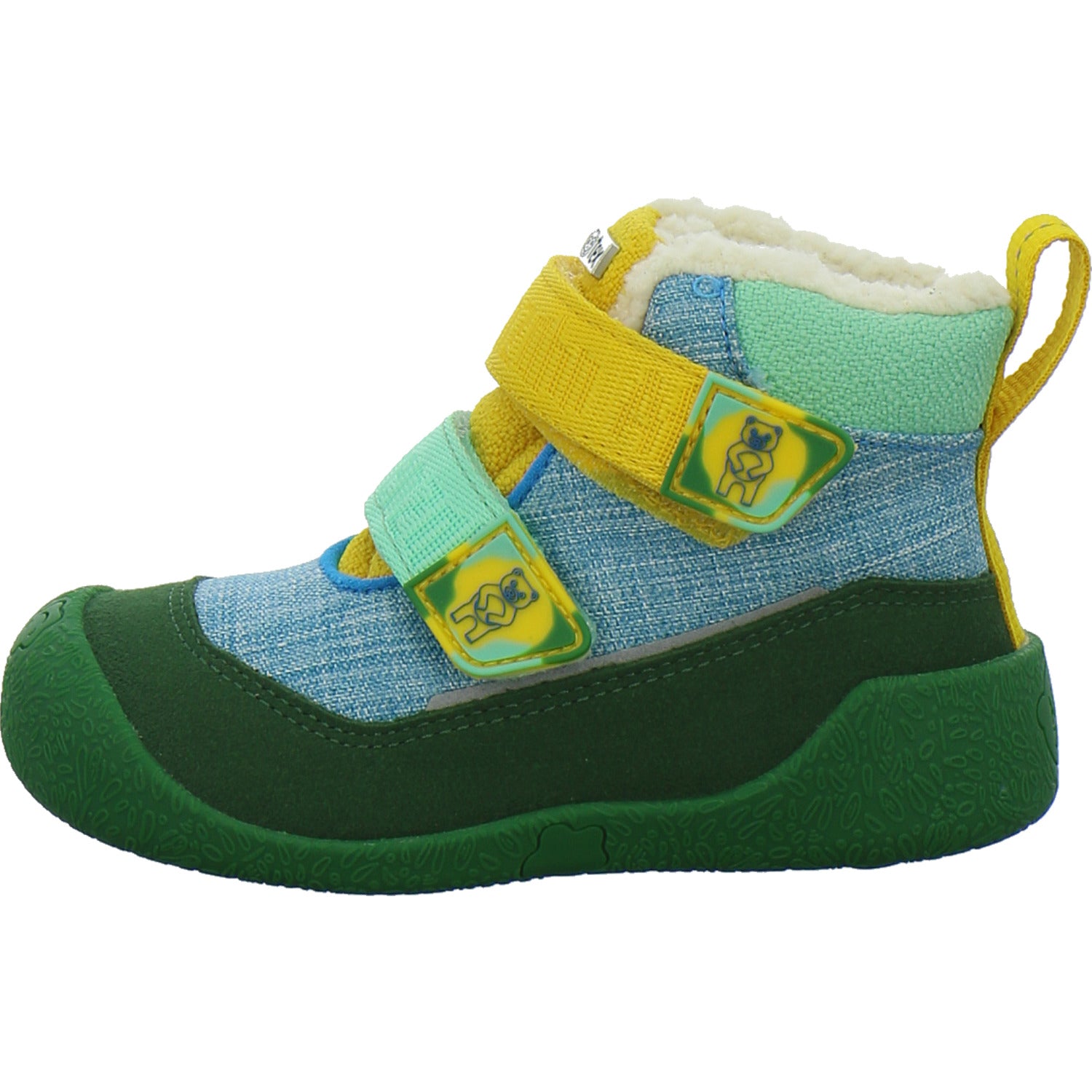 Affenzahn Winterschuhe Unisex - Baby Vegan Snuggy Grün-kombi