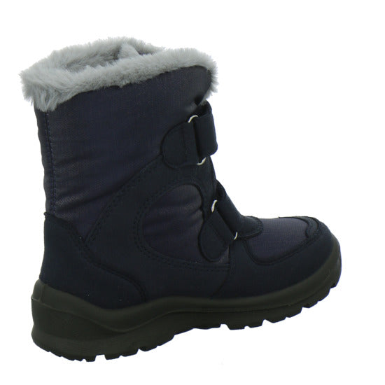 Lurchi Kimiko Blinker Winterschuhe warm gefüttert Blau-kombi - 360° Ansicht