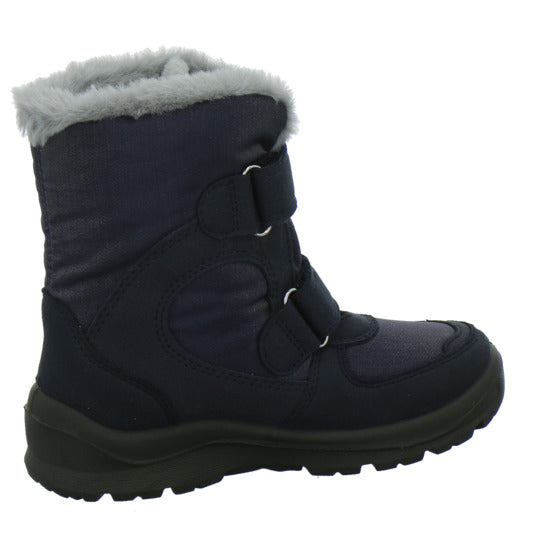 Lurchi Kimiko Blinker Winterschuhe warm gefüttert Blau-kombi - 360° Ansicht