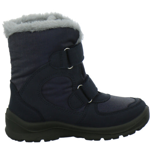 Lurchi Kimiko Blinker Winterschuhe warm gefüttert Blau-kombi - 360° Ansicht