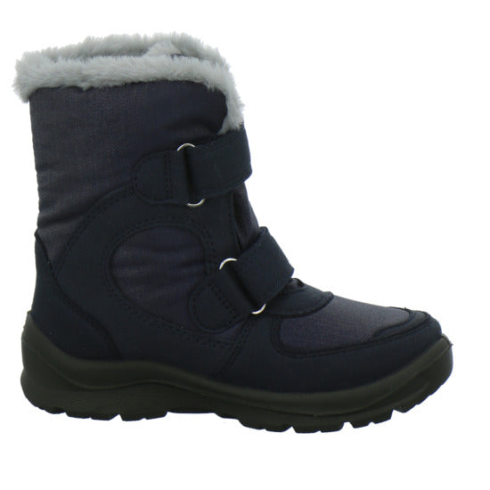 Lurchi Kimiko Blinker Winterschuhe warm gefüttert Blau-kombi - 360° Ansicht
