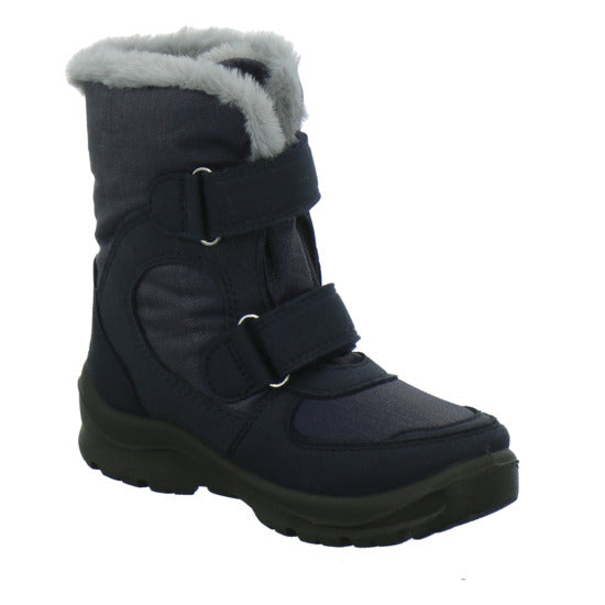Lurchi Kimiko Blinker Winterschuhe warm gefüttert Blau-kombi - 360° Ansicht
