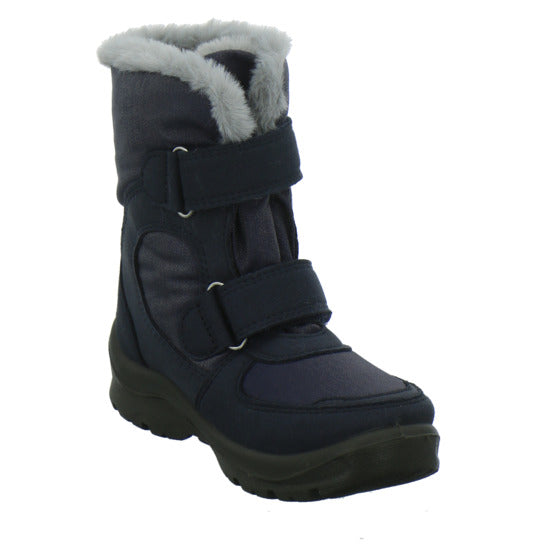 Lurchi Kimiko Blinker Winterschuhe warm gefüttert Blau-kombi - 360° Ansicht