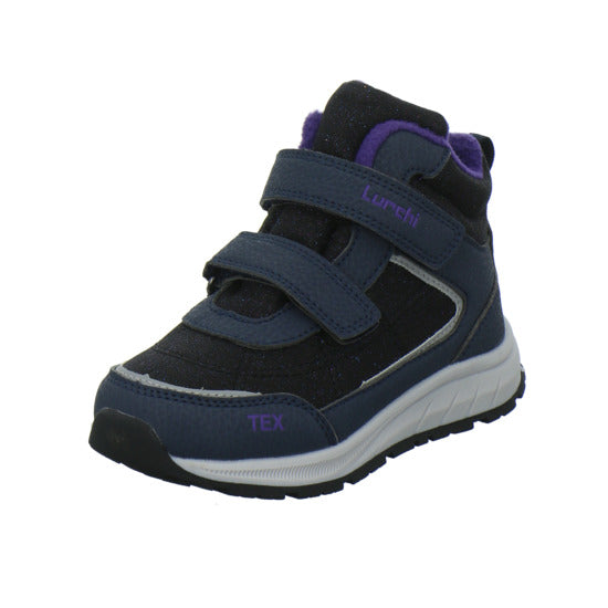 Lurchi Ledri Winterschuhe warm gefüttert Blau-kombi - 360° Ansicht