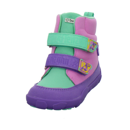Affenzahn Vegan Comfy Winterschuhe warm gefüttert Violett - 360° Ansicht