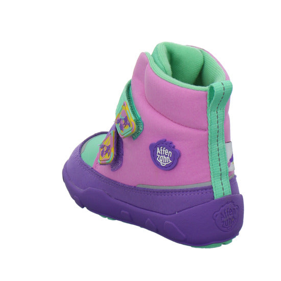 Affenzahn Vegan Comfy Winterschuhe warm gefüttert Violett - 360° Ansicht
