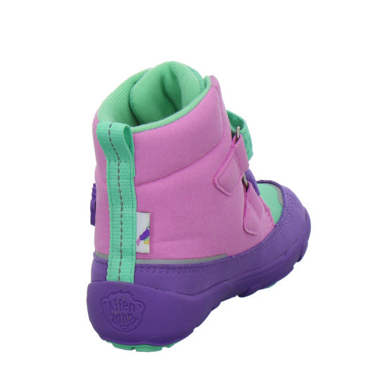 Affenzahn Vegan Comfy Winterschuhe warm gefüttert Violett - 360° Ansicht