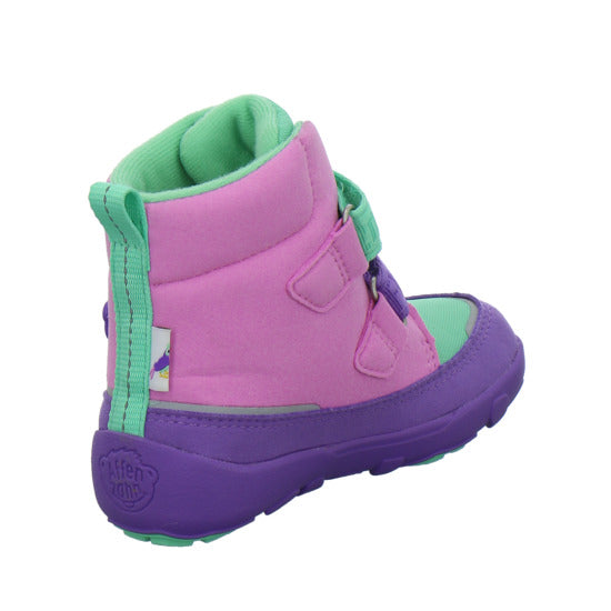 Affenzahn Vegan Comfy Winterschuhe warm gefüttert Violett - 360° Ansicht