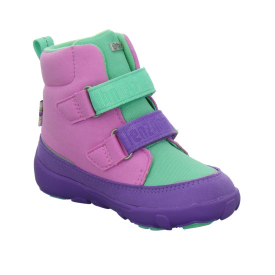Affenzahn Vegan Comfy Winterschuhe warm gefüttert Violett - 360° Ansicht