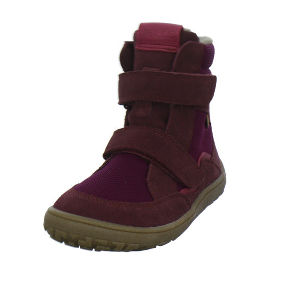 Froddo Barefoot Winterschuhe warm gefüttert Bordeaux - 360° Ansicht