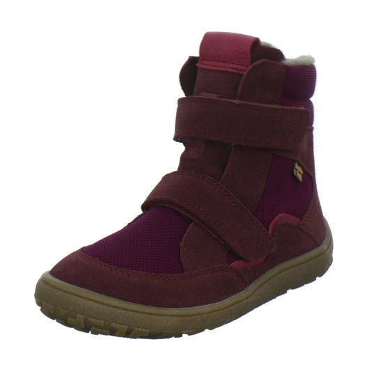 Froddo Barefoot Winterschuhe warm gefüttert Bordeaux - 360° Ansicht