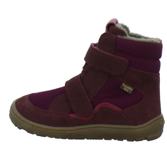 Froddo Barefoot Winterschuhe warm gefüttert Bordeaux - 360° Ansicht
