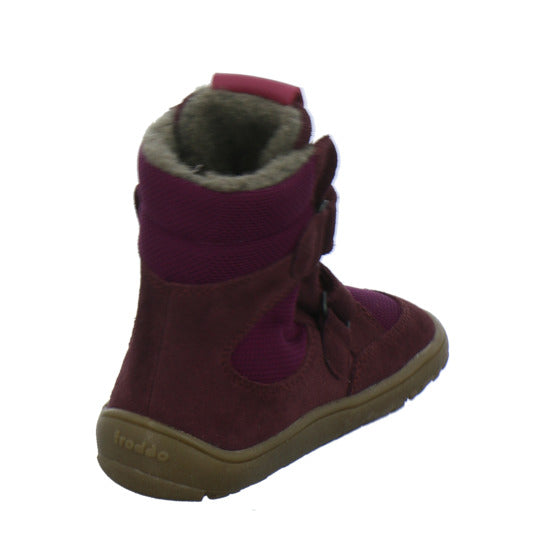 Froddo Barefoot Winterschuhe warm gefüttert Bordeaux - 360° Ansicht