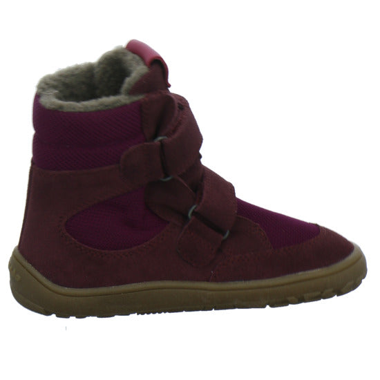 Froddo Barefoot Winterschuhe warm gefüttert Bordeaux - 360° Ansicht