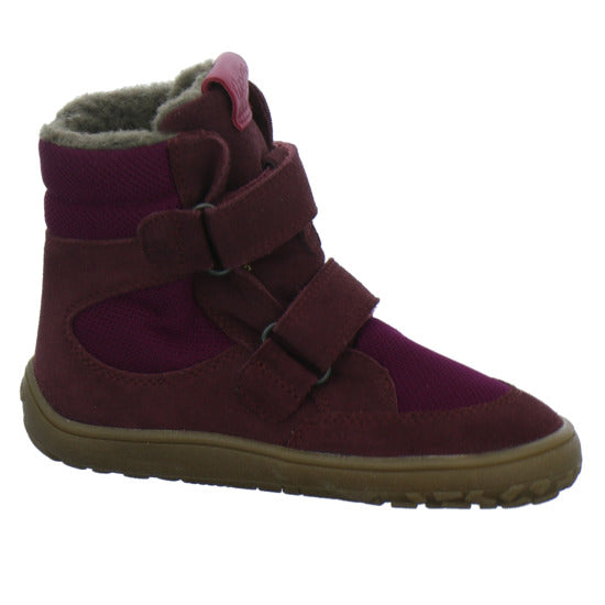 Froddo Barefoot Winterschuhe warm gefüttert Bordeaux - 360° Ansicht