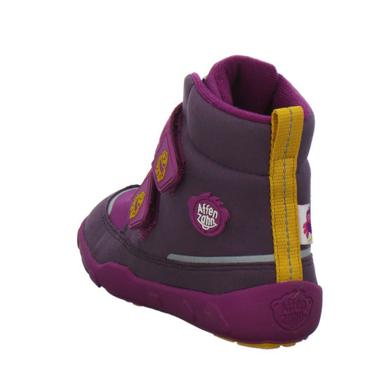 Affenzahn Vegan Comfy Winterschuhe warm gefüttert Bordeaux - 360° Ansicht