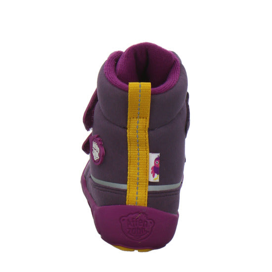 Affenzahn Vegan Comfy Winterschuhe warm gefüttert Bordeaux - 360° Ansicht