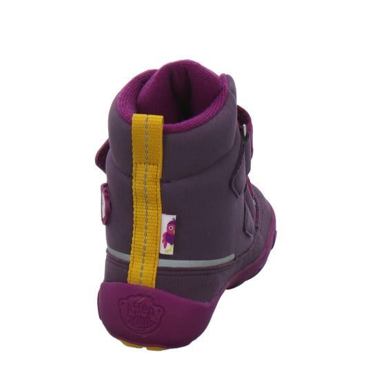 Affenzahn Vegan Comfy Winterschuhe warm gefüttert Bordeaux - 360° Ansicht