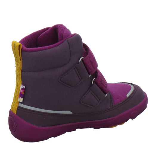 Affenzahn Vegan Comfy Winterschuhe warm gefüttert Bordeaux - 360° Ansicht