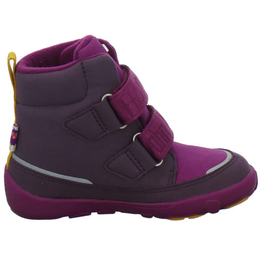 Affenzahn Vegan Comfy Winterschuhe warm gefüttert Bordeaux - 360° Ansicht