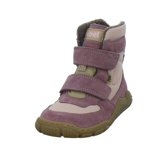 Koel Winterschuhe Mädchen Barefoot Shoes Velcro Rosa
