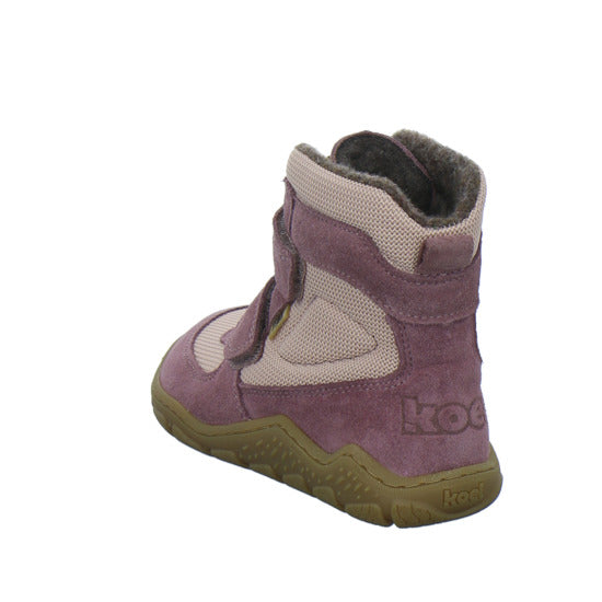 Koel Winterschuhe Mädchen Barefoot Shoes Velcro Rosa
