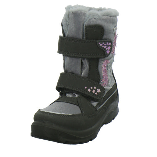Lurchi Winterschuhe Mädchen Kanani Blinker Grau-kombi