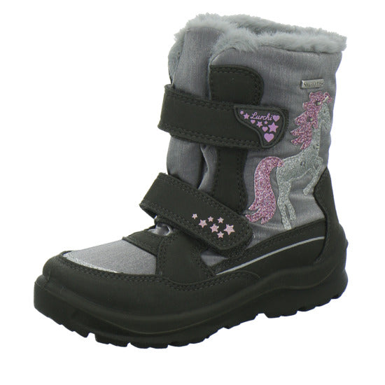 Lurchi Winterschuhe Mädchen Kanani Blinker Grau-kombi