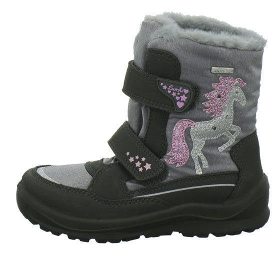 Lurchi Winterschuhe Mädchen Kanani Blinker Grau-kombi