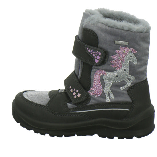 Lurchi Winterschuhe Mädchen Kanani Blinker Grau-kombi