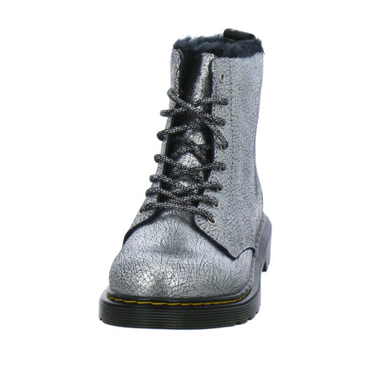 Dr. Martens 1460 Serena Junior Winterschuhe warm gefüttert Silber - 360° Ansicht