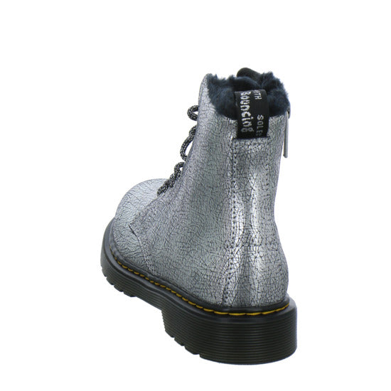 Dr. Martens 1460 Serena Junior Winterschuhe warm gefüttert Silber - 360° Ansicht