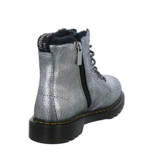 Dr. Martens 1460 Serena Junior Winterschuhe warm gefüttert Silber - 360° Ansicht