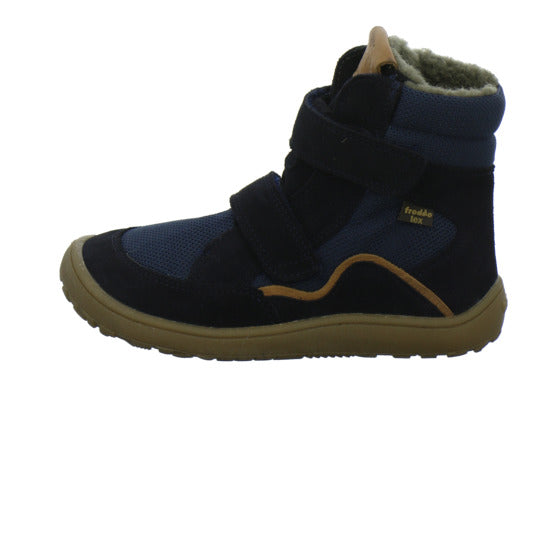 Froddo Barefoot Winterschuhe warm gefüttert Dunkelblau - 360° Ansicht